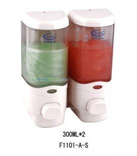 六安斗品皂液器 F1101-A-S 高檔雙頭手動(dòng)皂液器的品質(zhì)之選